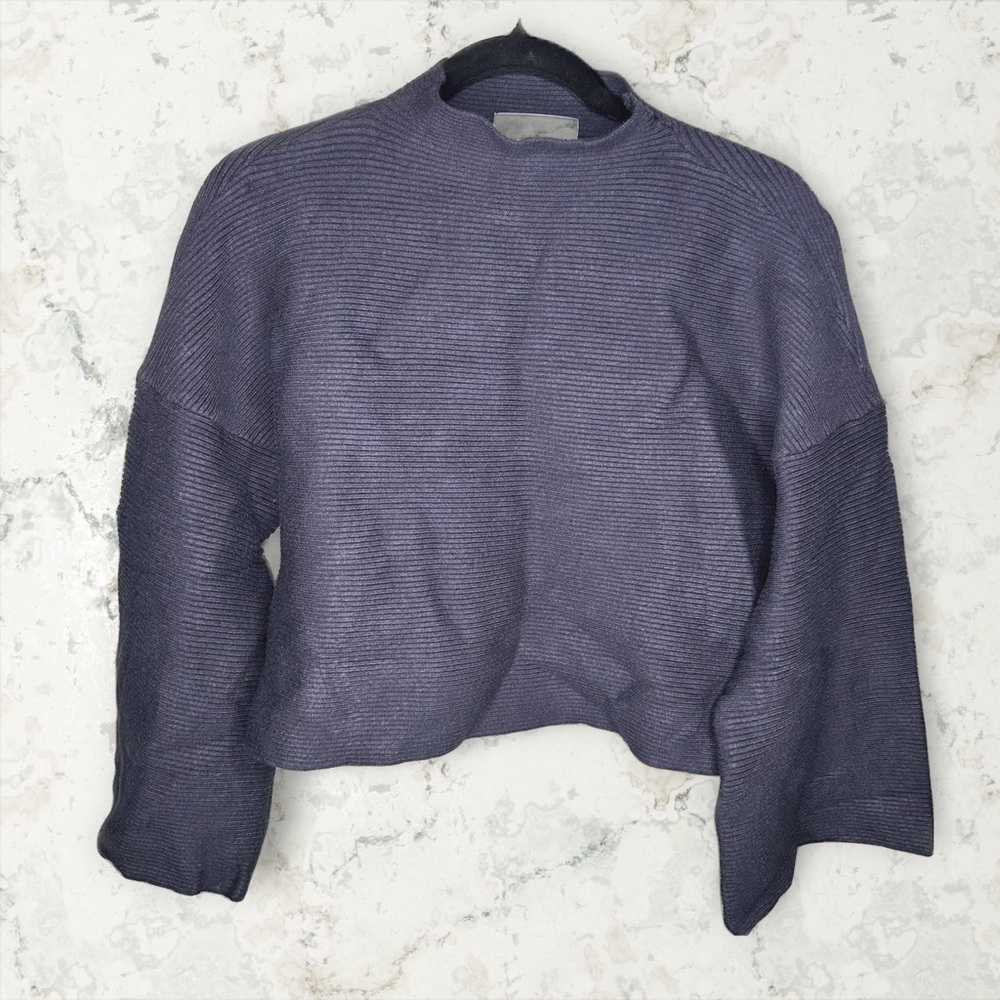 Modern Citizen the Candace Swing Ribbed Bell Sleeve Sweater